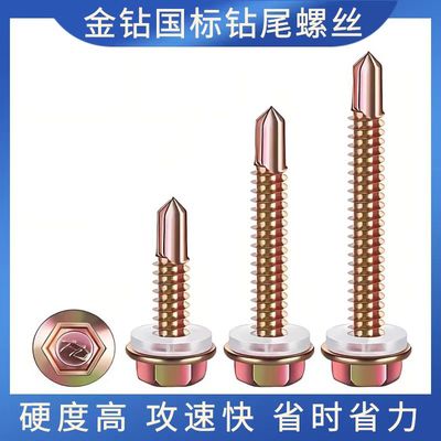 金钻国标5.5钻尾螺丝